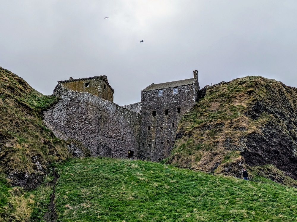 Dunnottar Castle from the side