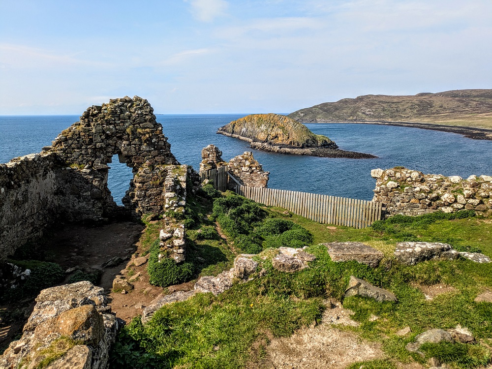 Duntulm Castle ruins on the Isle of Skye