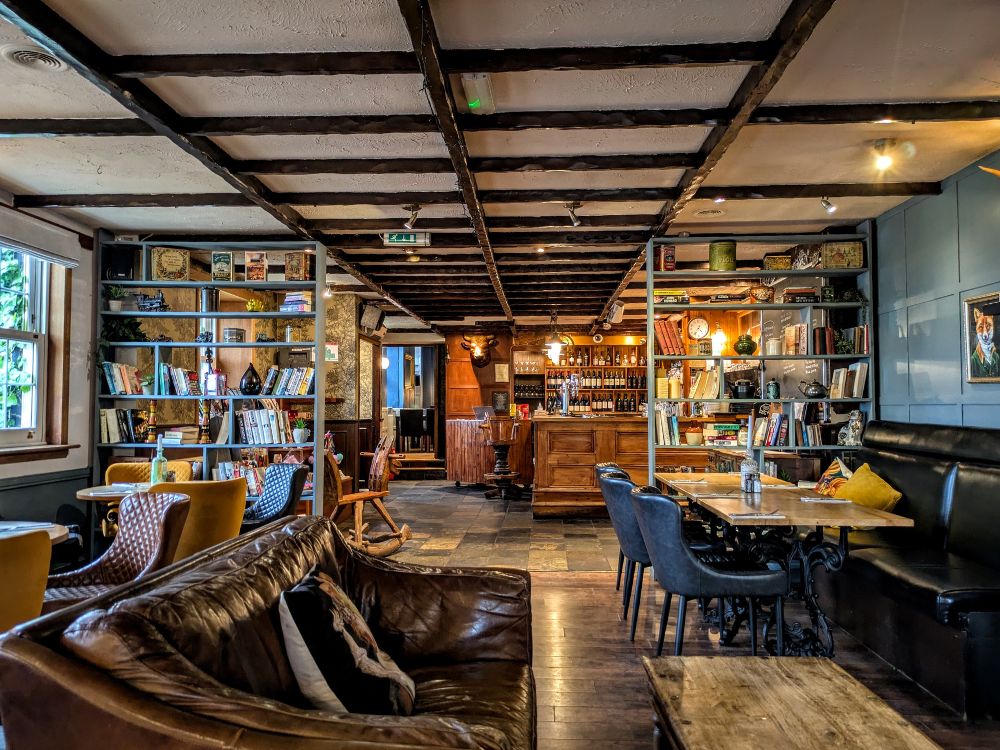 Inside The Cock & Bull in Aberdeen, Scotland
