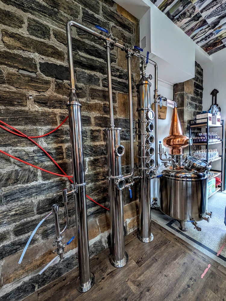 Small still at Great Glen Distillery