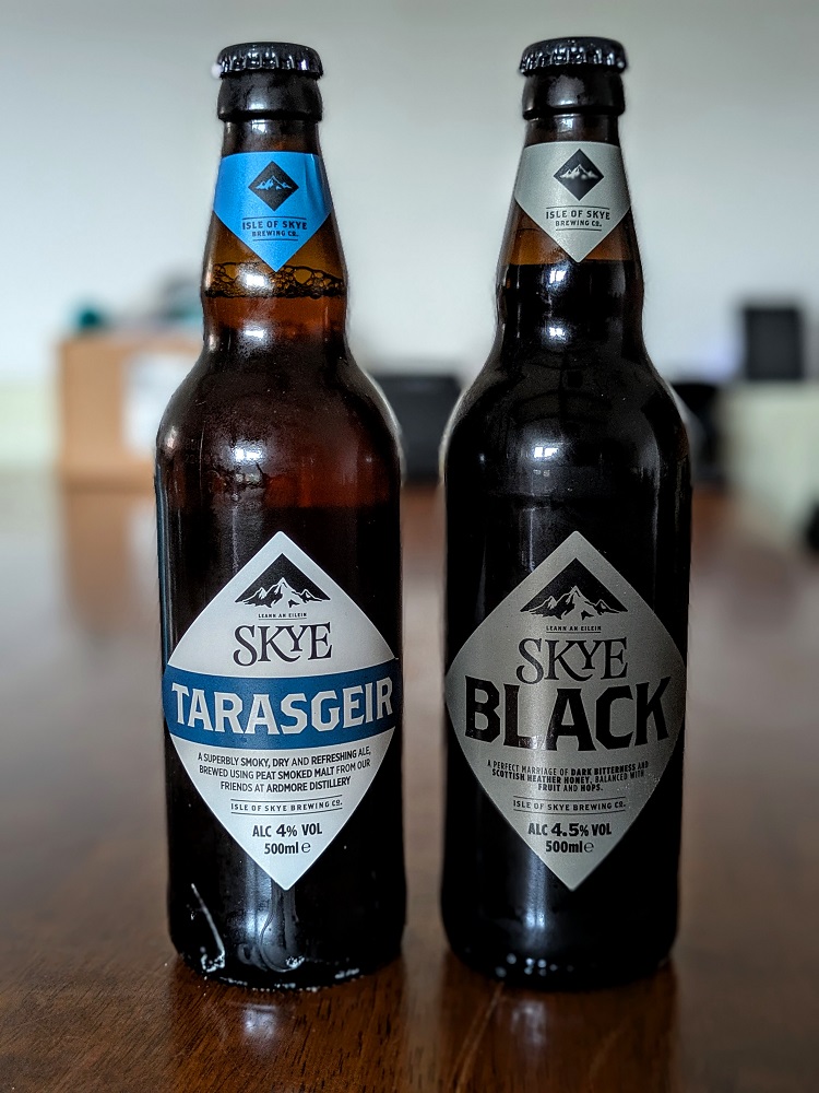 Tarasgeir and Black ales from Isle of Skye Brewing
