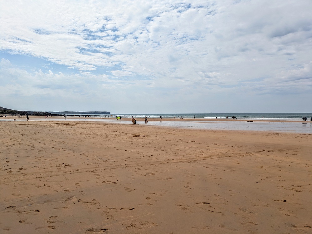 Heading down Freshwater West
