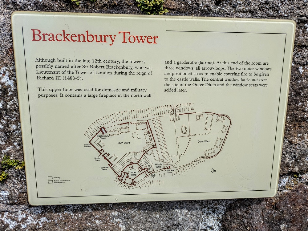 Information board at Barnard Castle