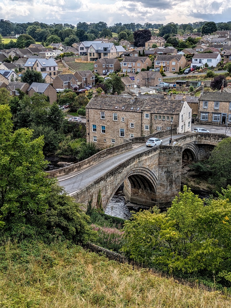 Looking out at County Bridge in Barnard Castle
