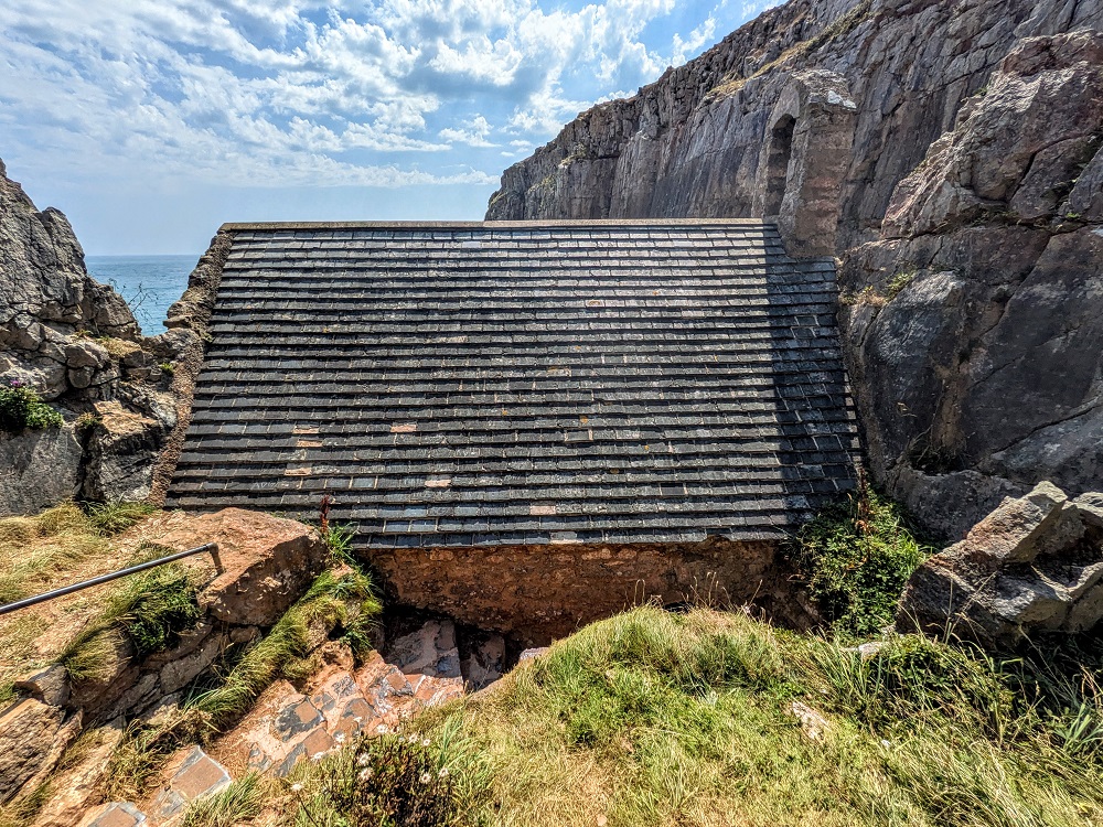 Rear of St Govan's Chapel