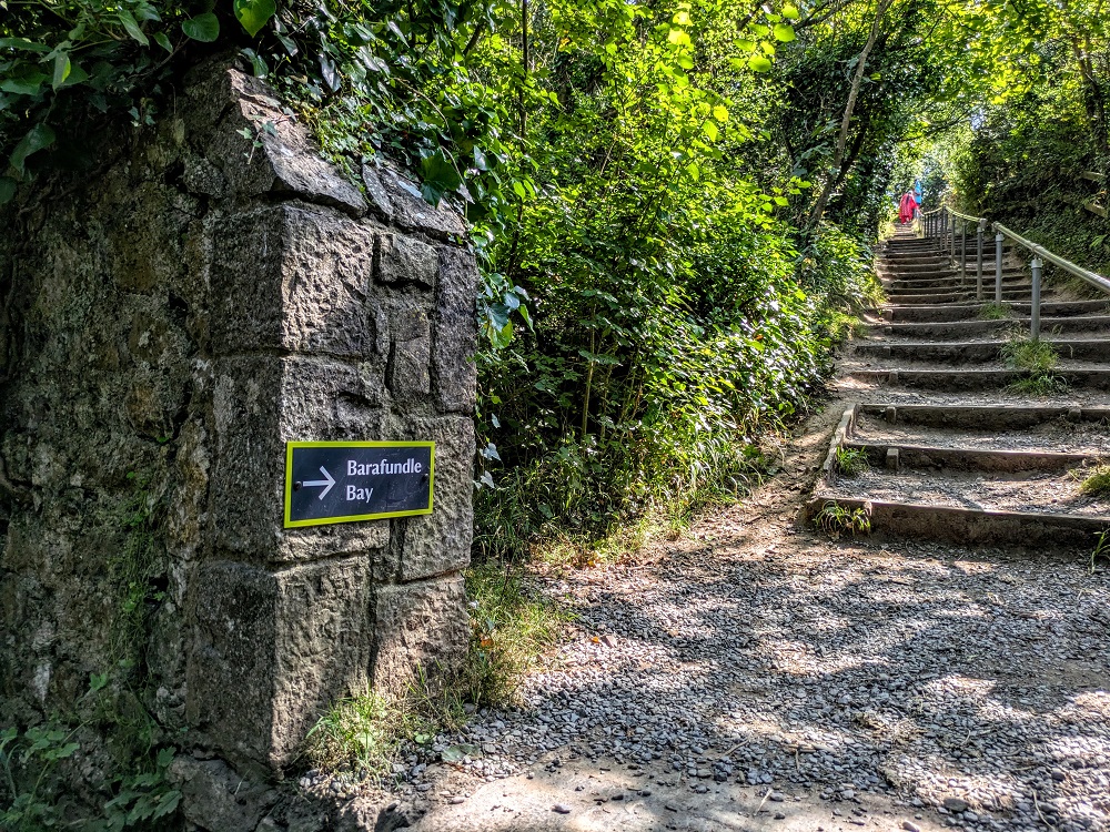 Start of the trail to Barafundle Bay Beach