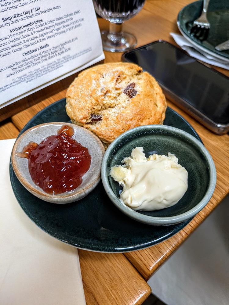 Raby Castle - Fruit scone, jam & clotted cream