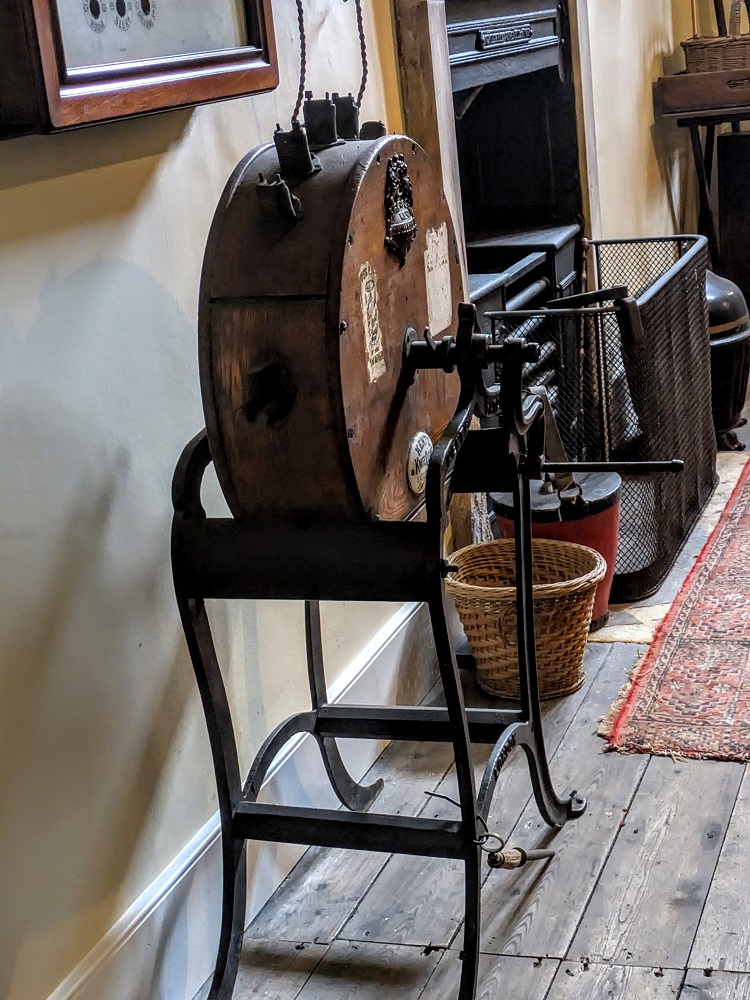 Raby Castle - Knife sharpener in the butler's pantry