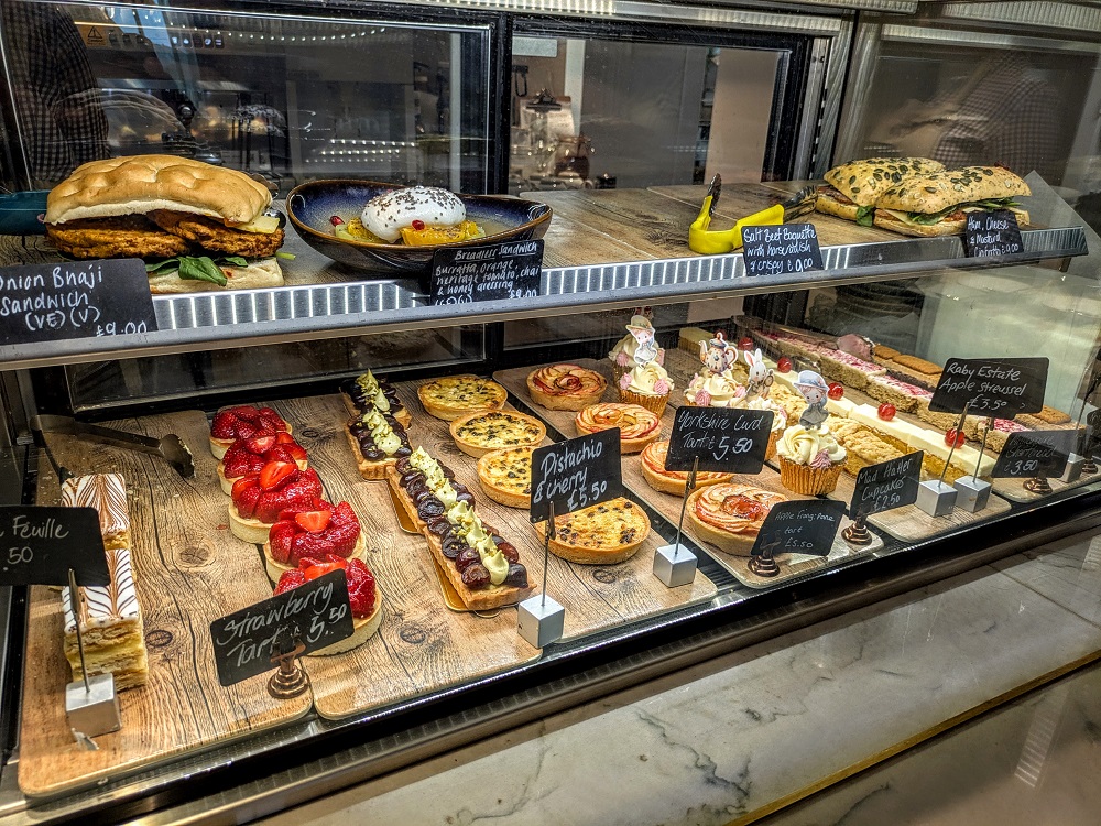 Raby Castle - Some of the Vinery Cafe snack options