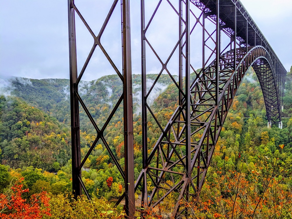 New River Gorge Bridge in the fall